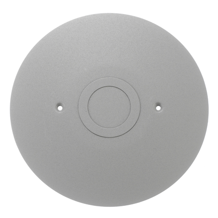 HUBBELL WIRING DEVICE-KELLEMS Electrical Box Cover, Round, Aluminum, Furniture Feed FF2GY